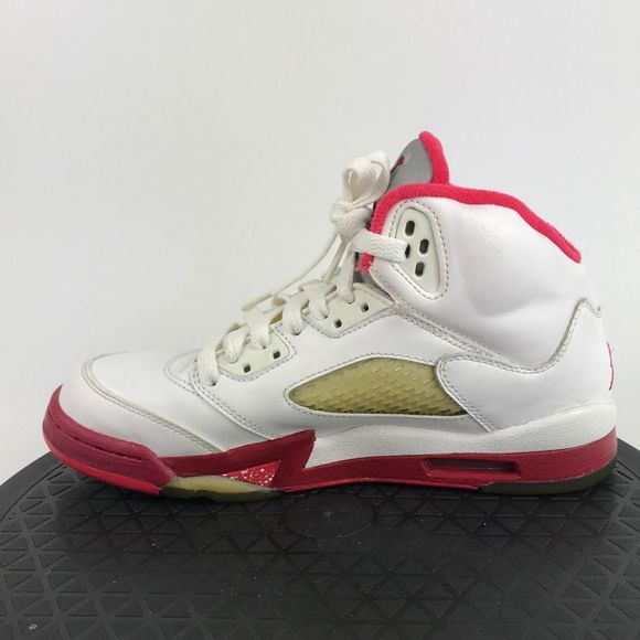 Nike Air Jordan 5 Retro Scarlet Fire Red 440892-101 Women’s Size 6 (4.5Y) - Picture 9 of 12